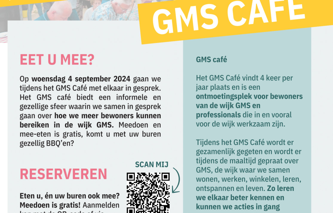 Uitnodiging GMS Café 4 september