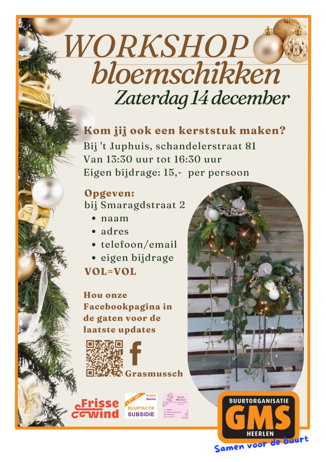 poster kerststuk