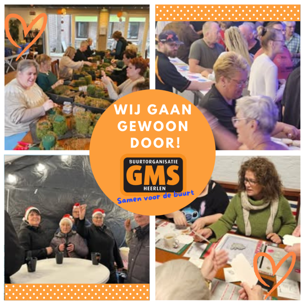Buurtorganisatie GMS blijft zich gewoon inzetten voor de wijk!