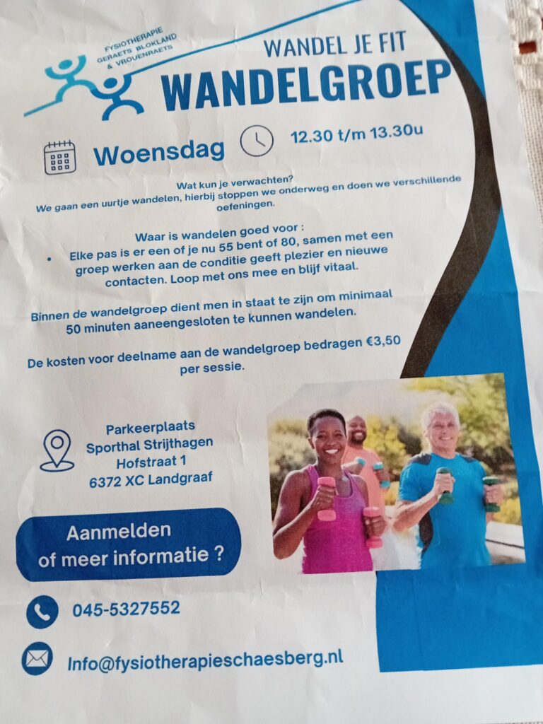 Wandel je Fit met de Wandelgroep