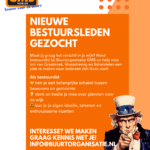 Word bestuurslid bij Buurtorganisatie GMS!