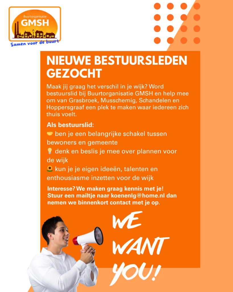 werving nieuwe bestuursleden 2025