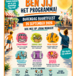 Dit jaar ben jij het programma! Doe mee aan Burendag & Buurtfeest 2026