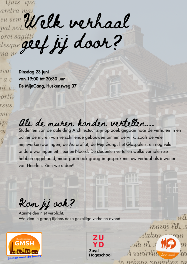 Verhalen achter gebouwen opstaan